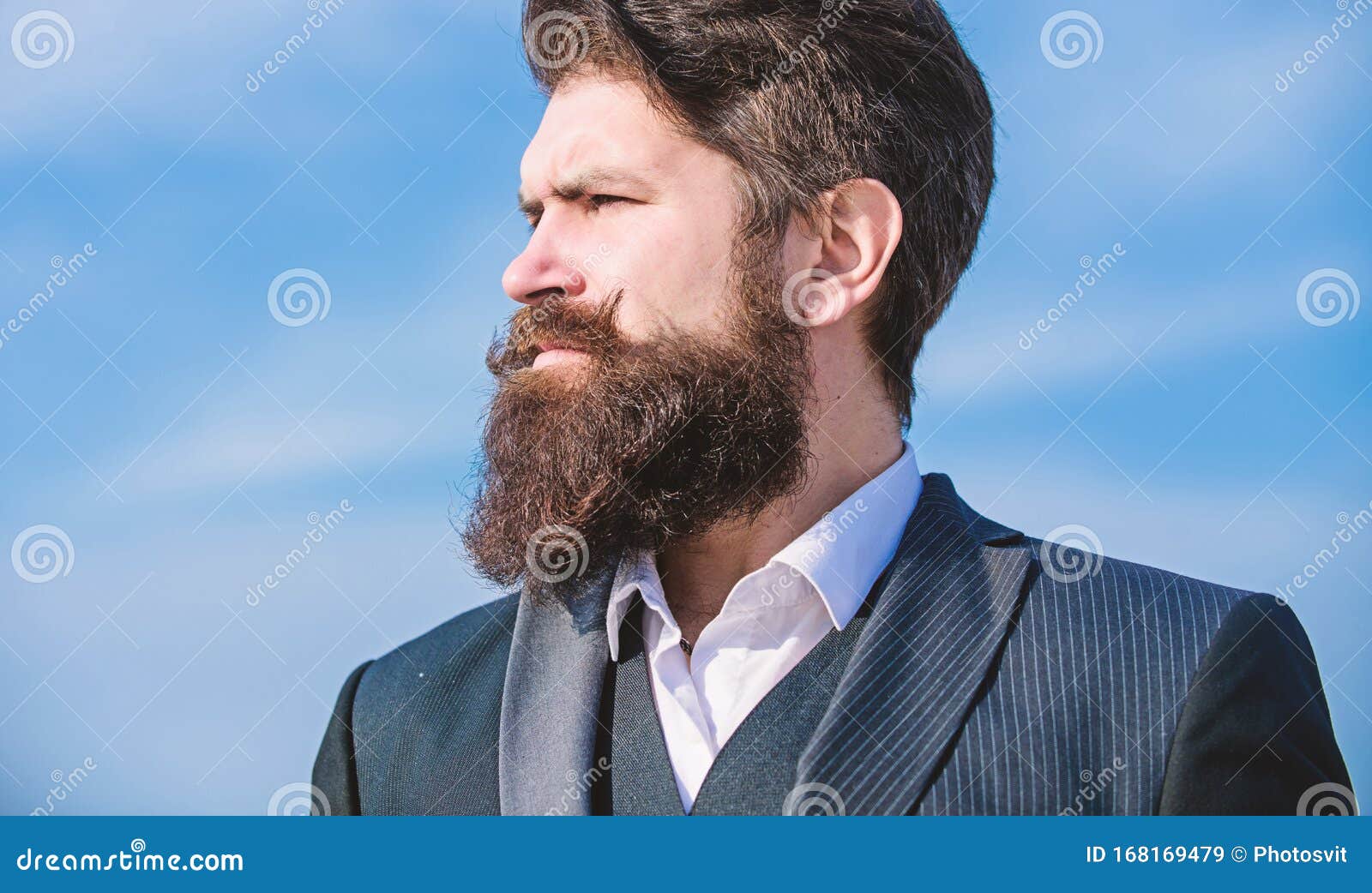 Epic Beard Growing Guide. Vintage Style Long Beard. Facial Hair Beard and  Mustache Care. Beard Fashion Trend Stock Image - Image of face, male:  168169479
