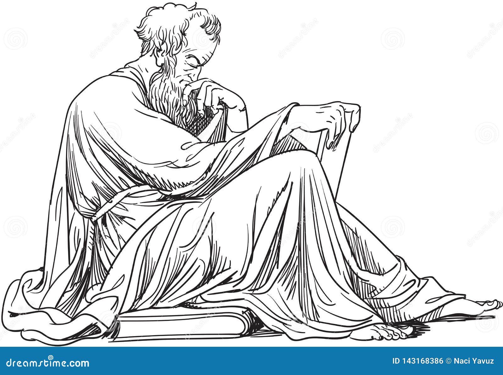 Epictetus 哲学家 传染媒介向量例证 插画包括有epictetus 哲学家 传染媒介