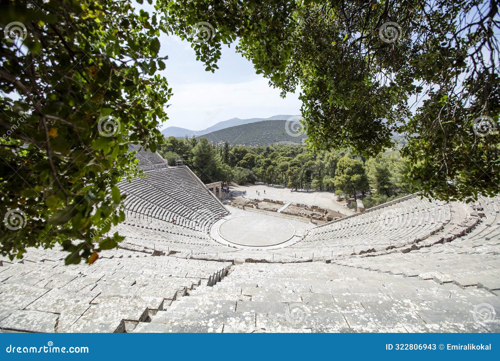 epidaurus, greece. ancient theatre of asclepieion