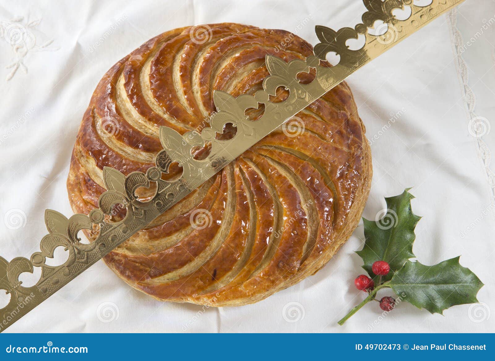 Epiphany Cake Galette Des Rois , King Cake Stock Image Image of rois