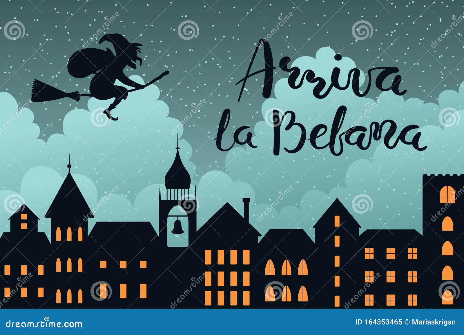 Arriva la Befana - Italian translation - Befana Arrives. Cute