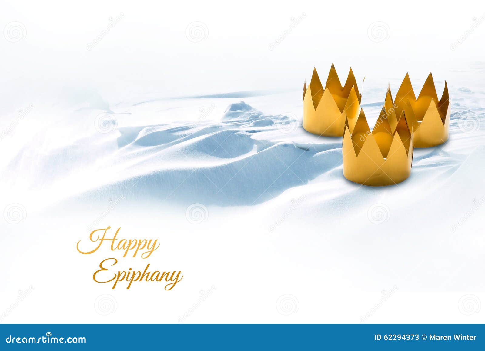 epiphany, three kings day, ized by three tinkered crowns o