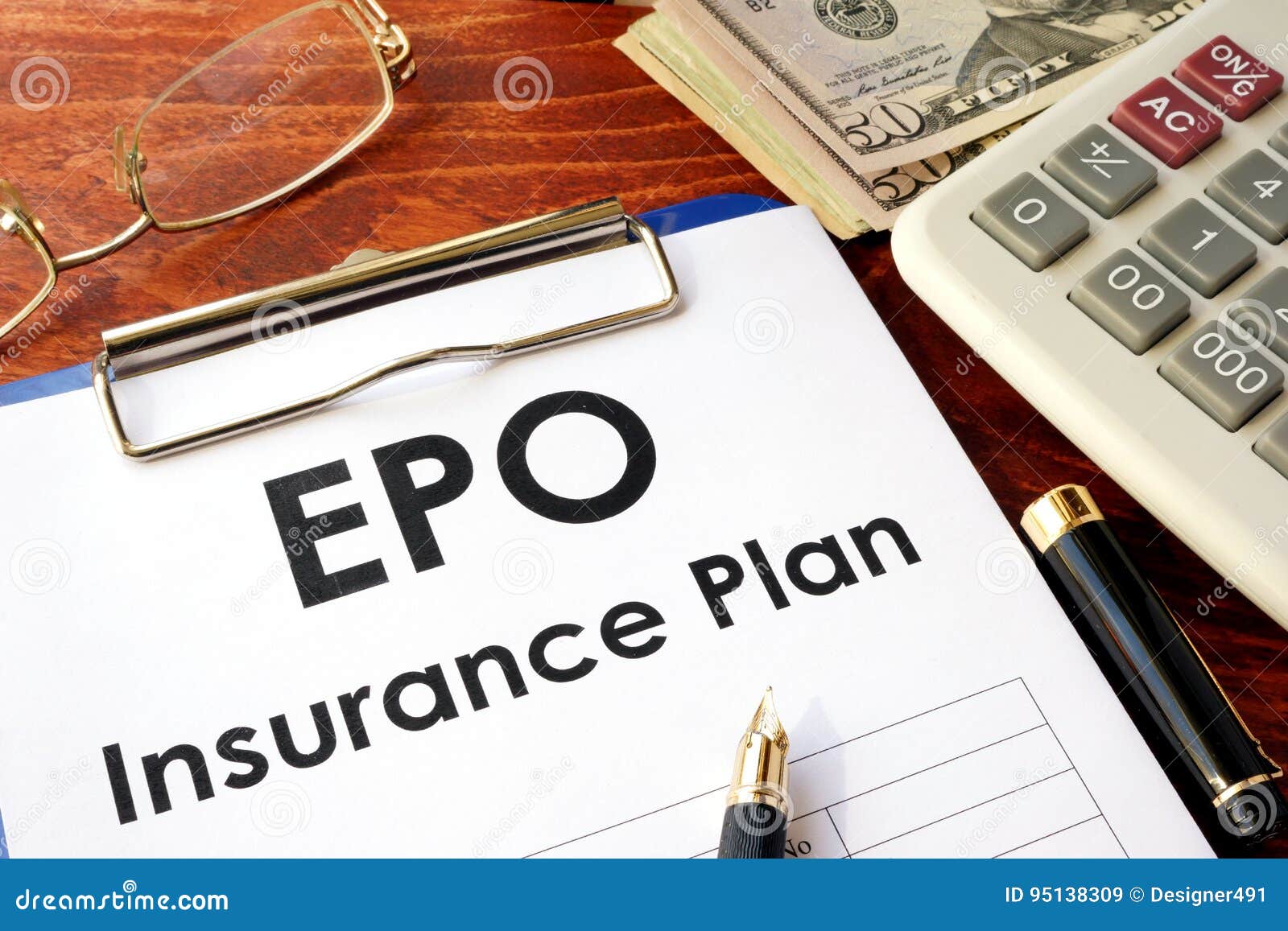 EPO Insurance Plan on a Table. Stock Image Image of exclusive