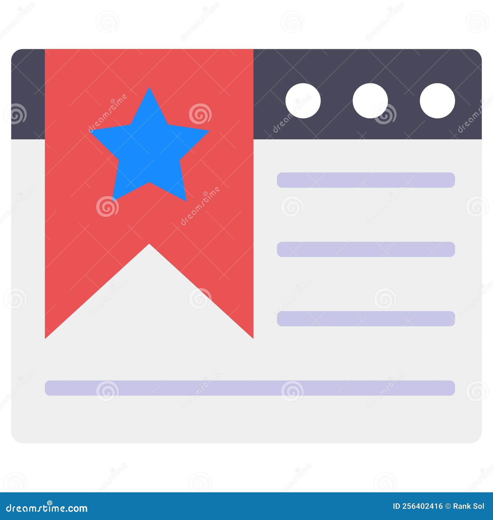 Bookmarking Site Which Can Easily Modify or Edit Stock Vector