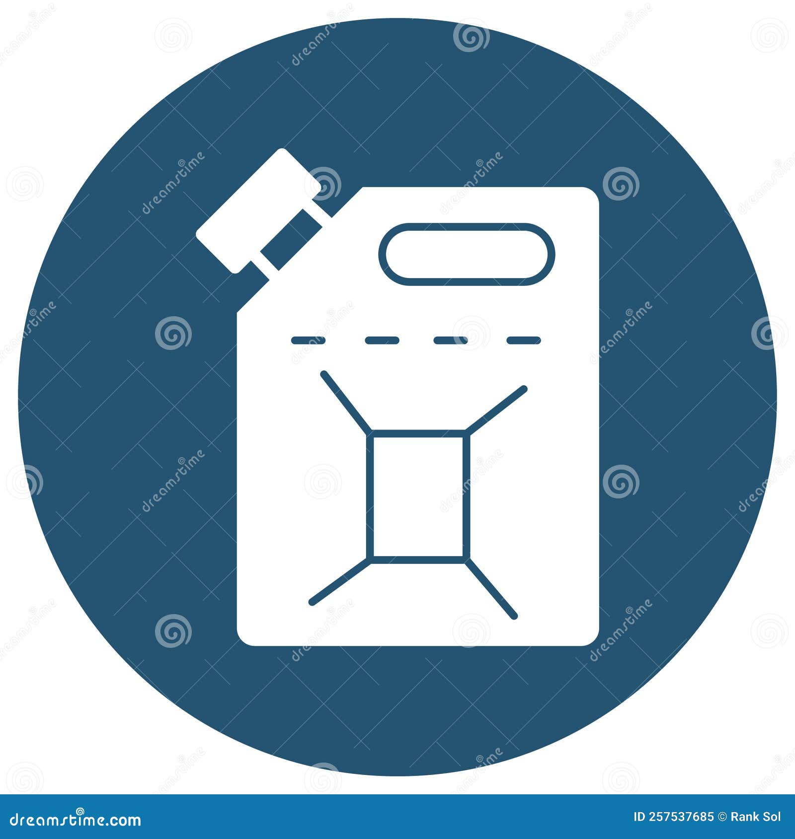 Chemical Tank Which Can Easily Modify Or Edit Stock Vector gerand-tank-color