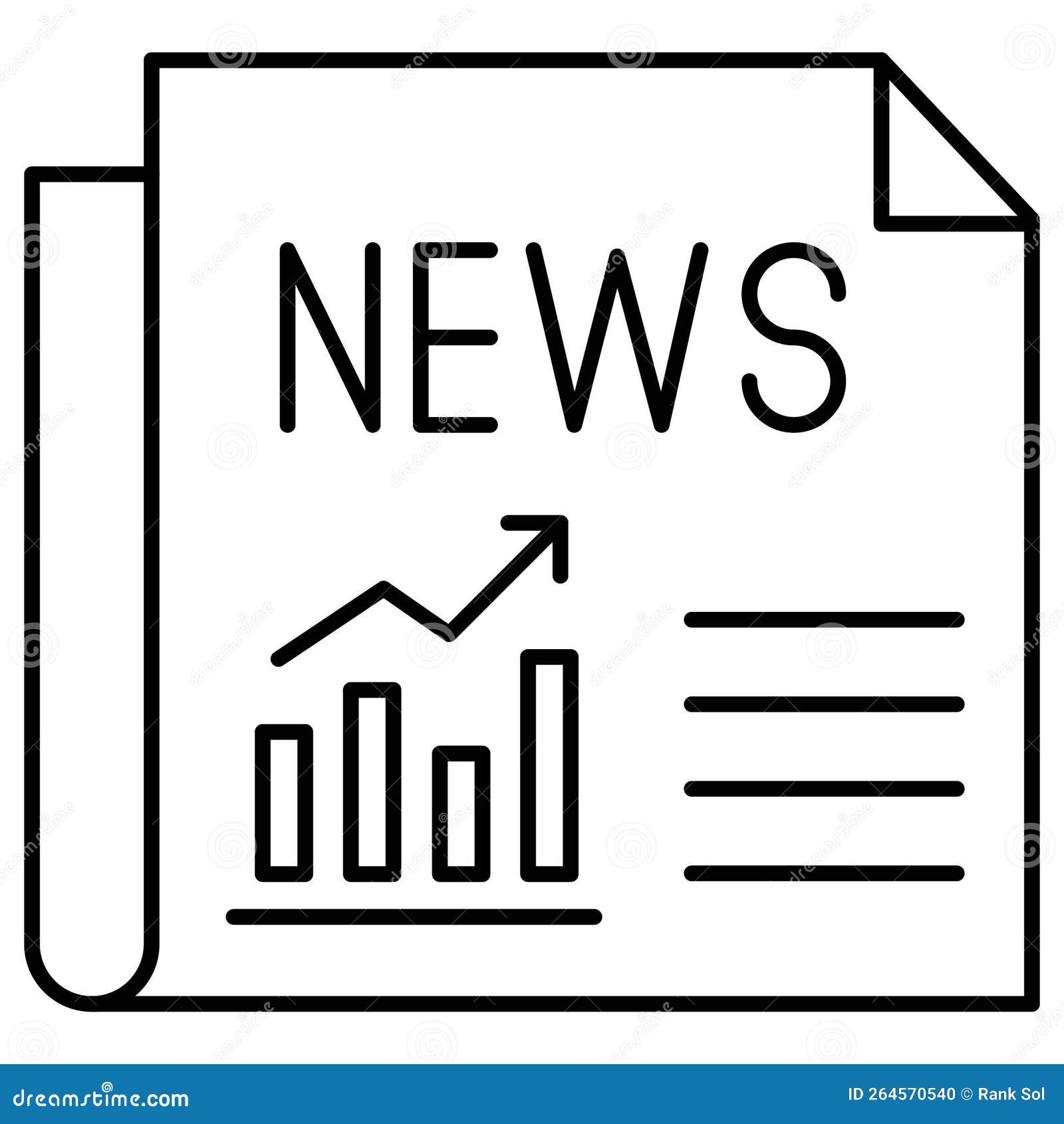 Stocks News Which Can Easily Modify or Edit Stock Illustration