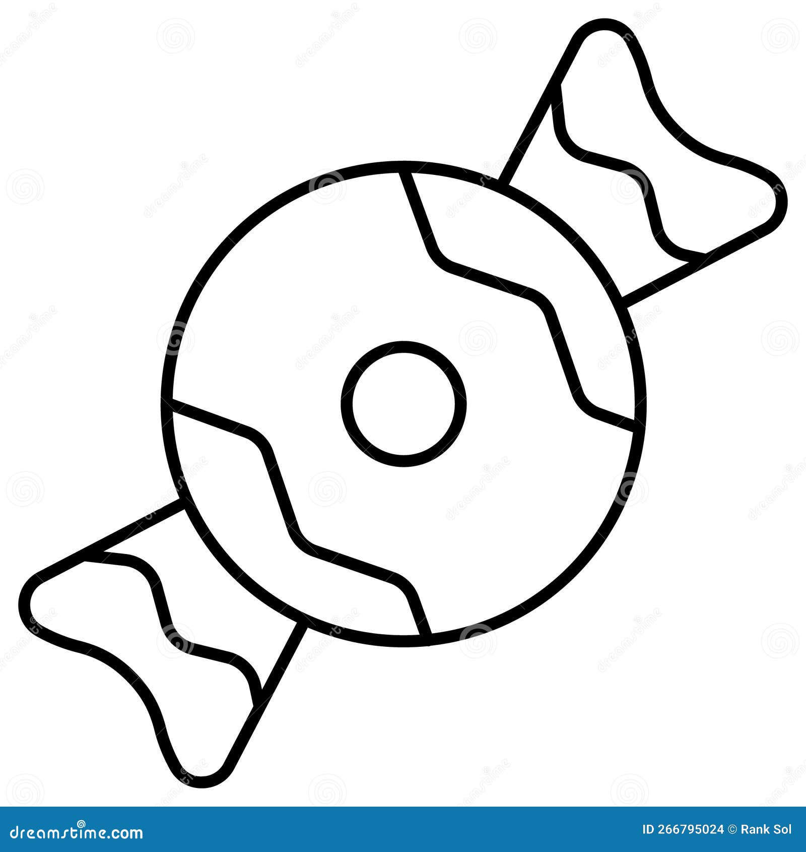 Candy Which Can Easily Edit or Modify Stock Vector Illustration of