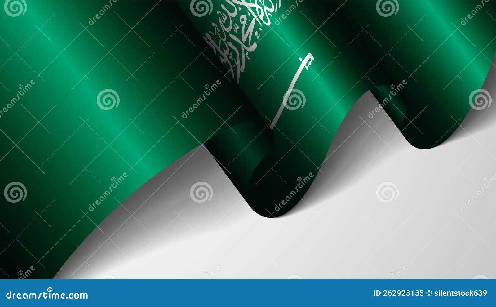 eps10  patriotic background with flag of saudiarabia.