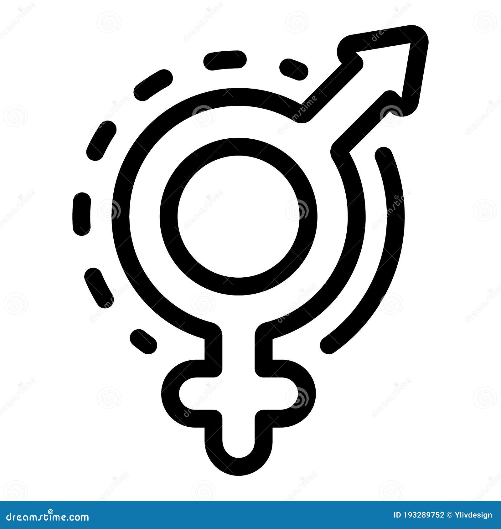 equal empowerment icon, outline style