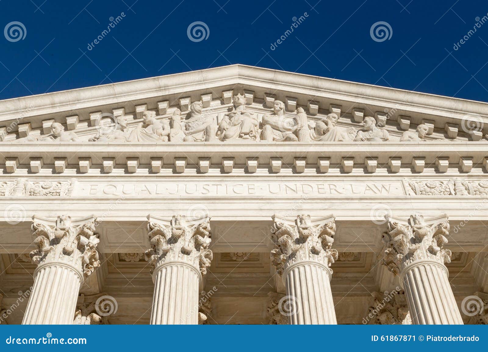 equal justice under law (text at the front of supreme court of u.s.)