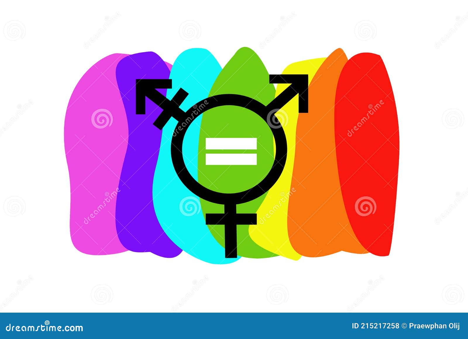 Rainbow Equal Sign Clipart