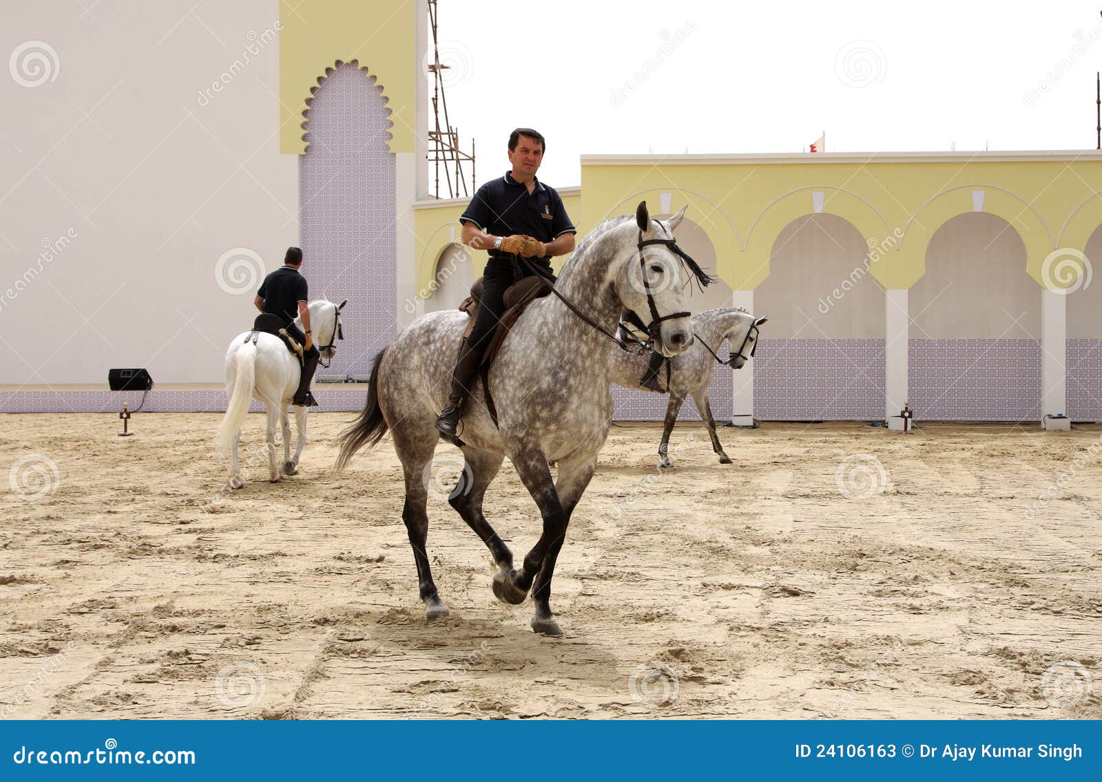 Equestrian Performs on March 23, 2012, Bahrain Editorial Stock Photo