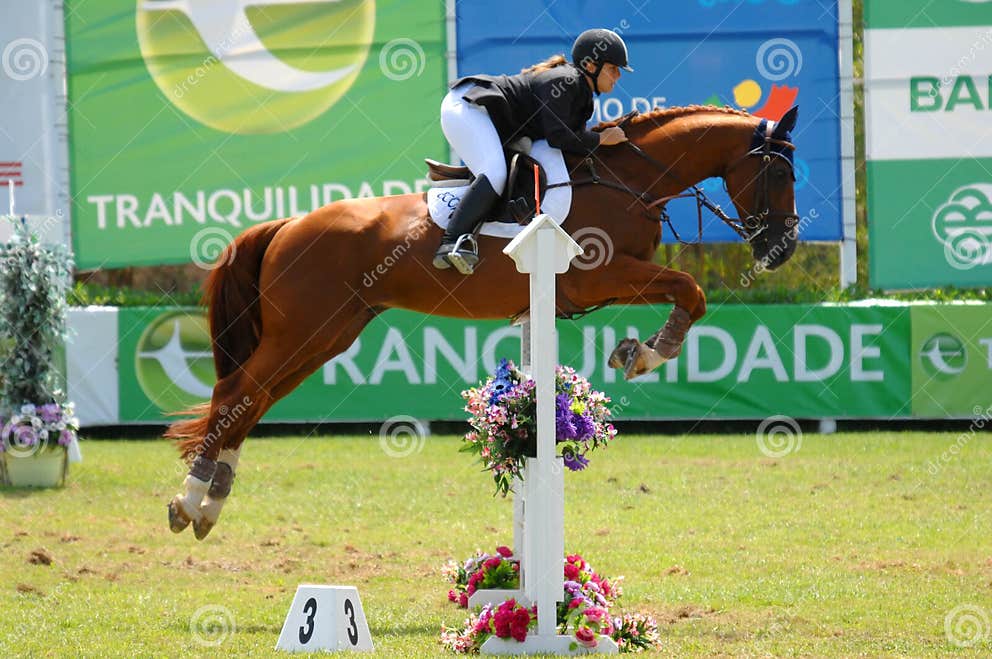 Equestrian Show Jumping editorial photo. Image of bootsgallop 5907701