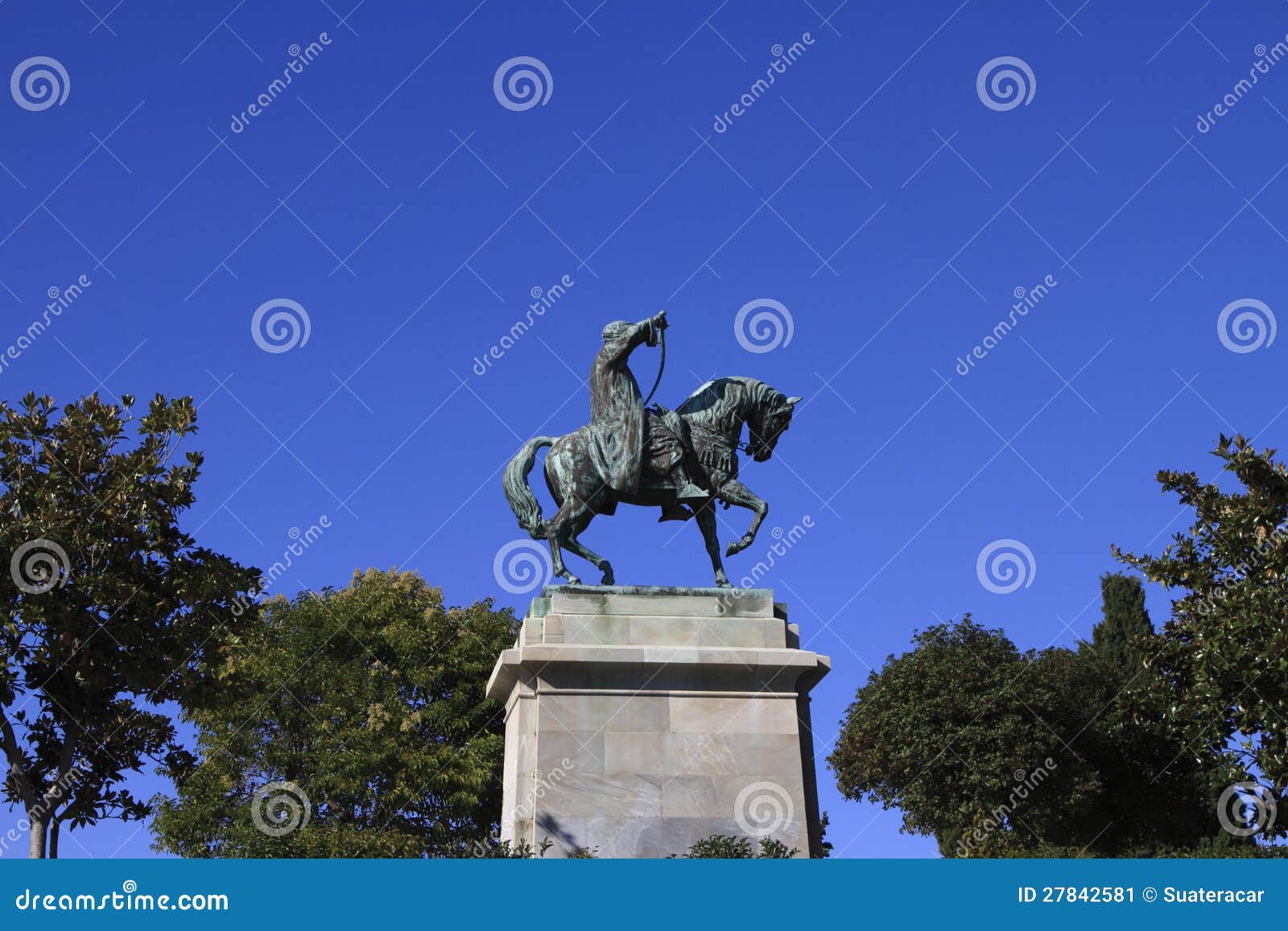 Equestrian statue stock image. Image of landmark, horse 27842581