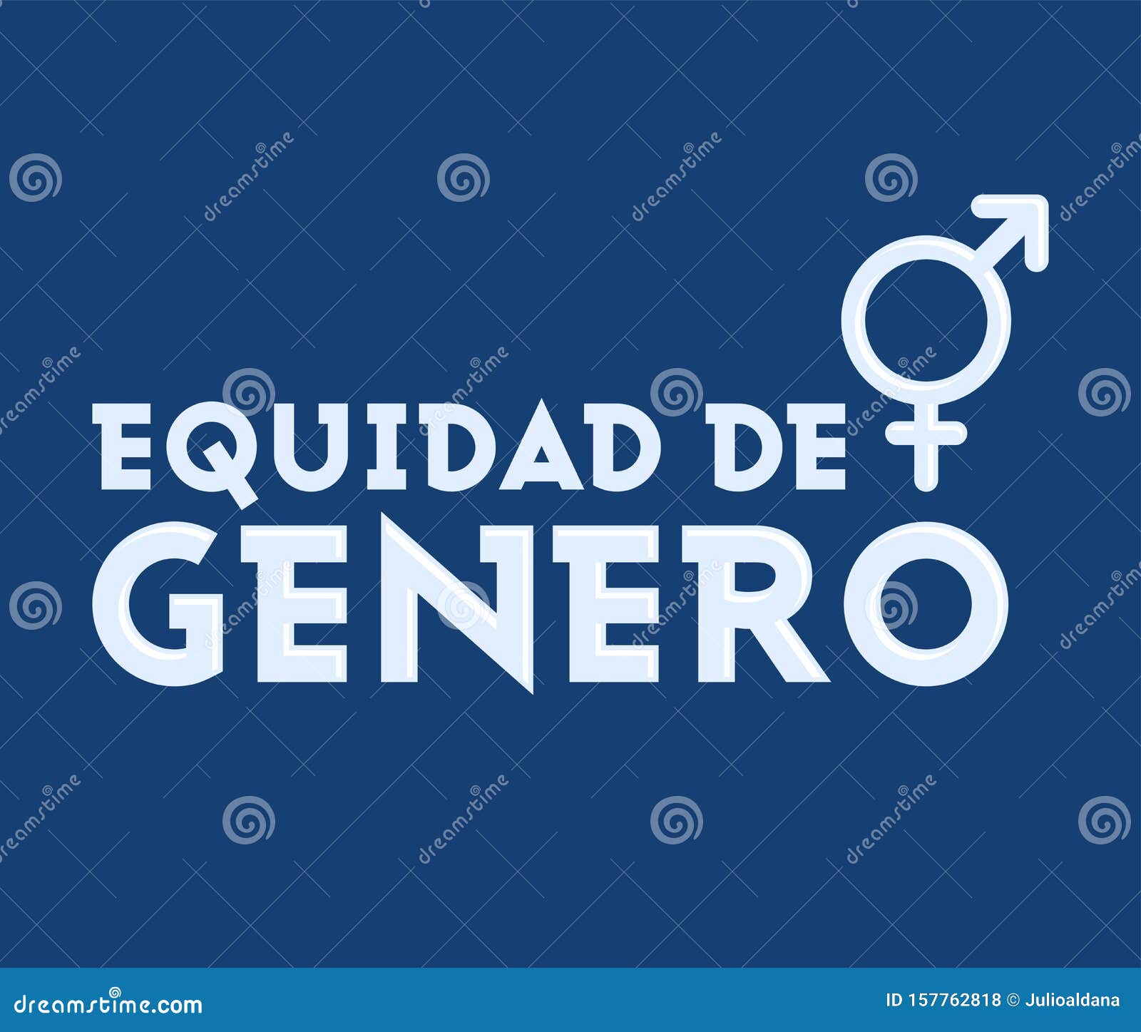 equidad de genero, gender equality spanish text,  emblem .