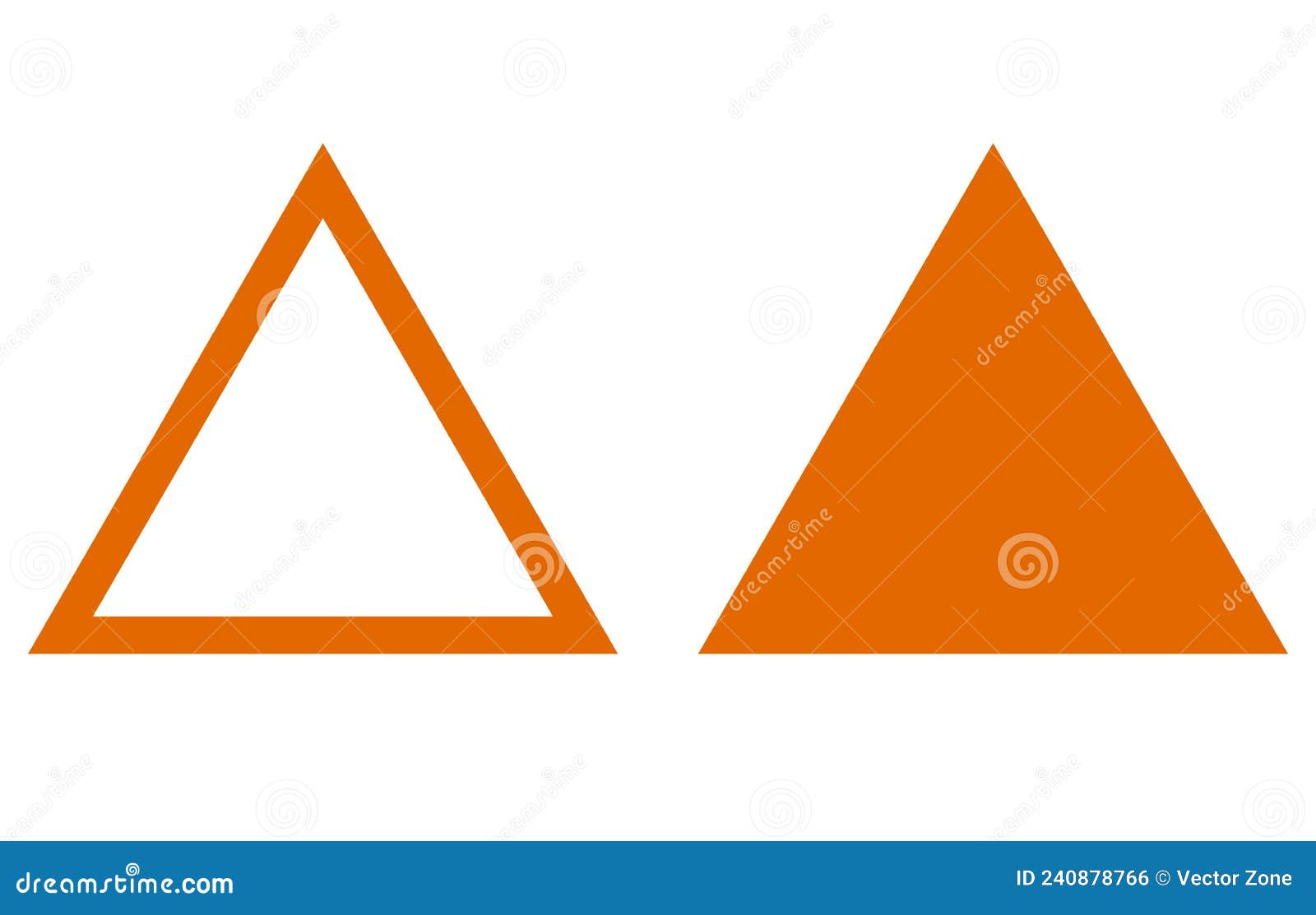 equilateral triangle icon  line triangle