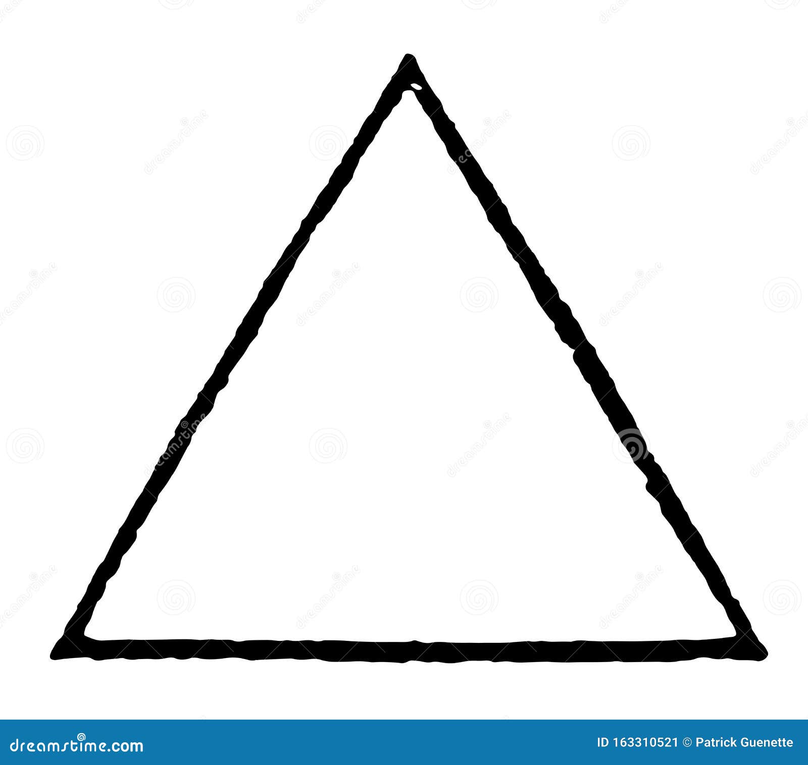 Equilateral Triangle Icon. Elements Of Geometric Figure In Badge Style