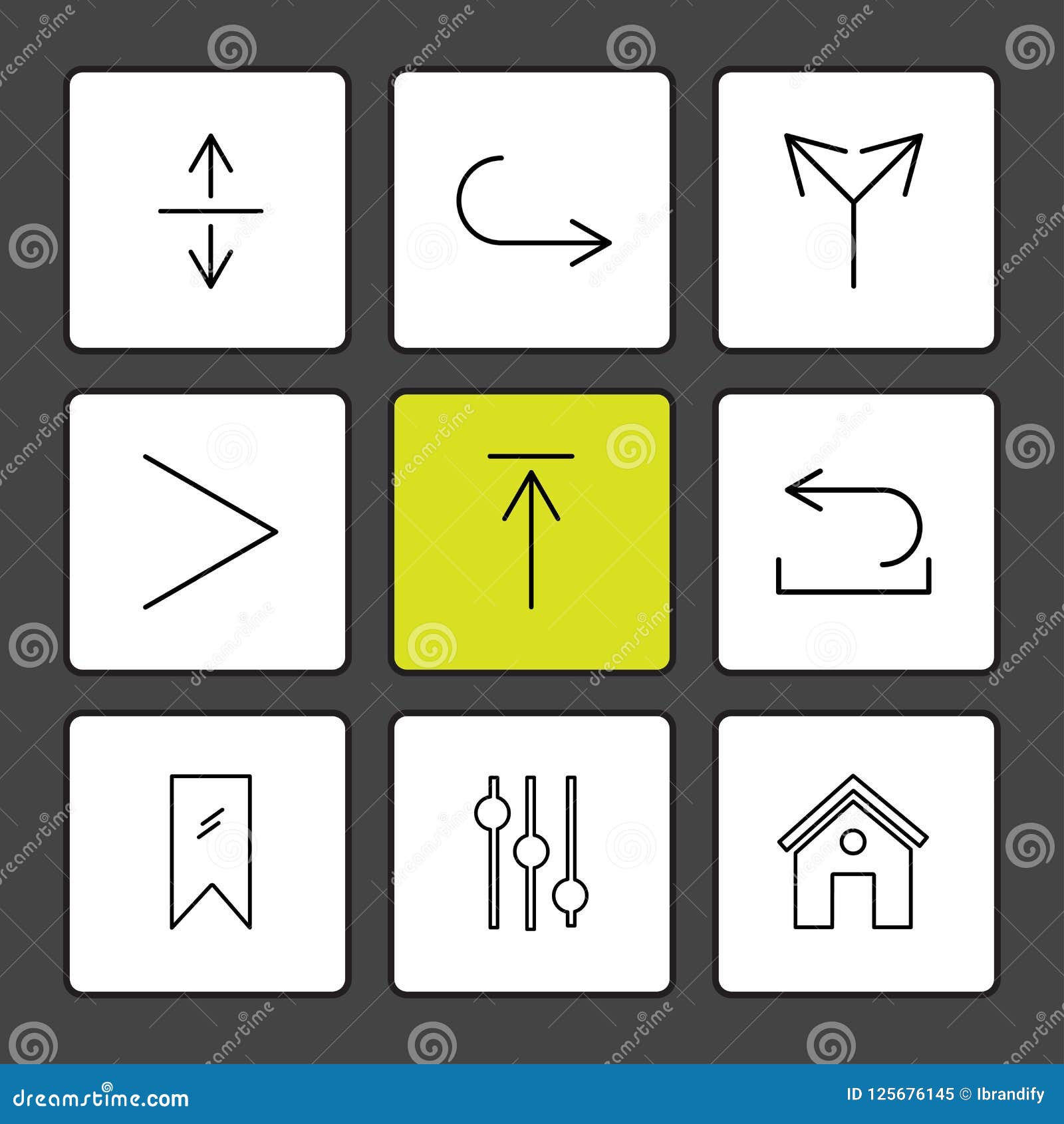 equilizer , home , tag , arrows , directions , avatar , downloa