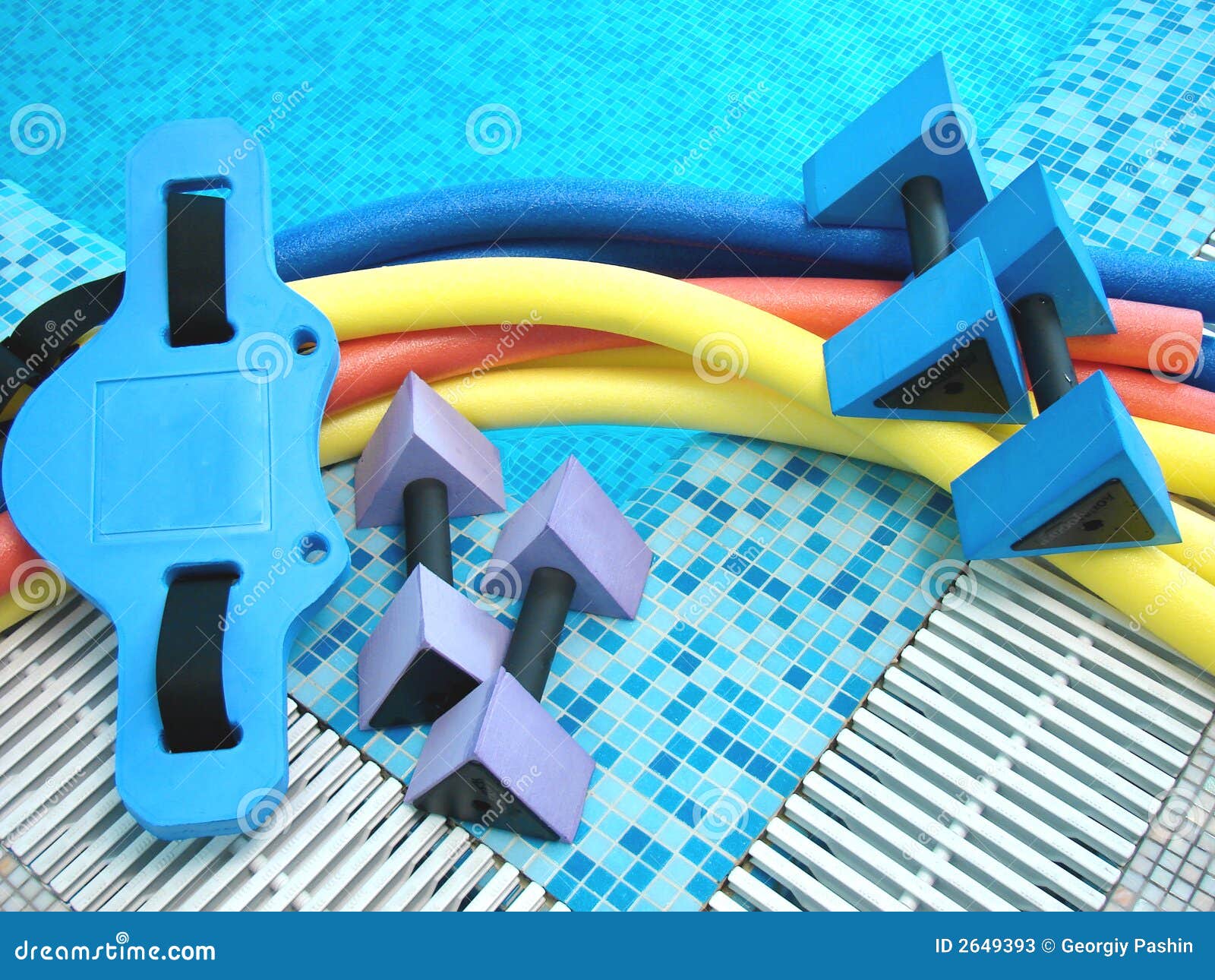 Equipment For Aqua Aerobics Stock Image Image Of Health Dumbbell