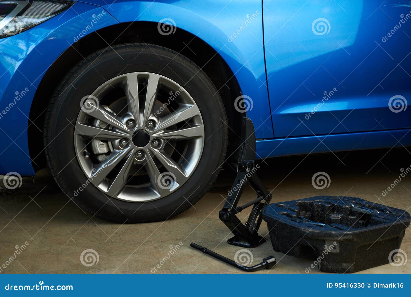 Equipment for Changing Car Wheel Stock Photo Image of vehicle, auto