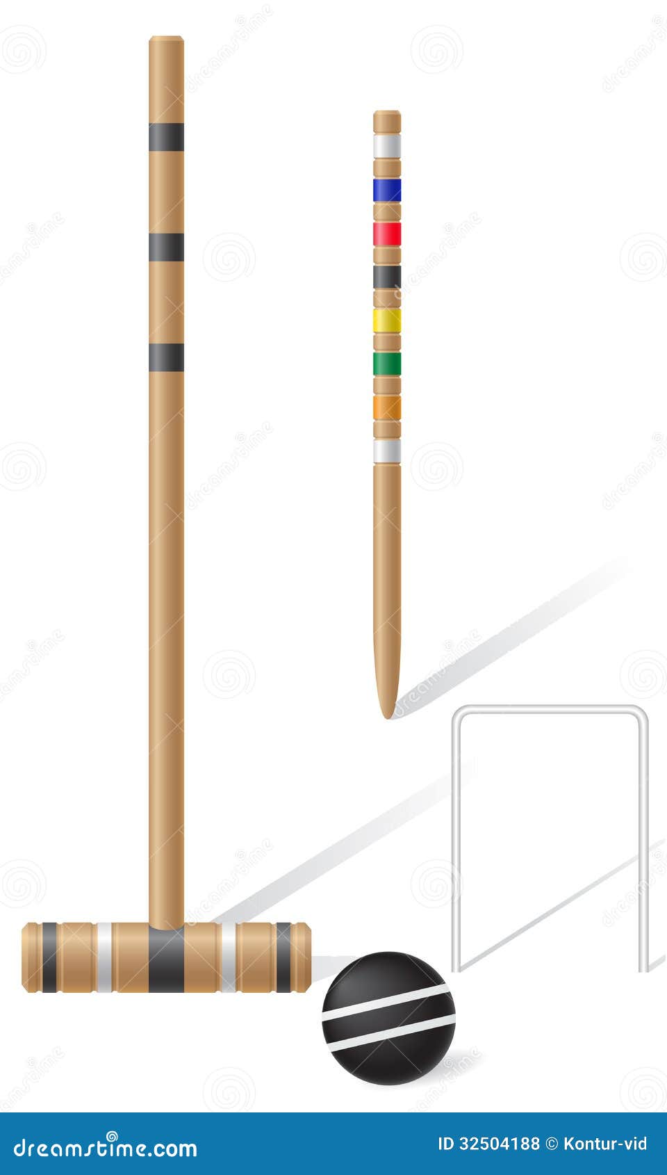 Vector Set Croquet Champion Labels And Icons 27609142