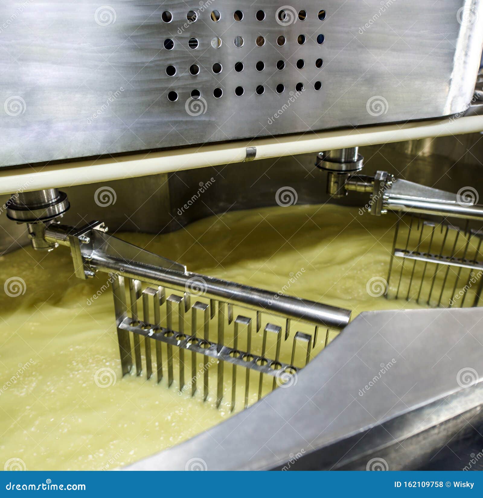 Equipment at Dairy Processing Plant at Work Stock Photo Image of