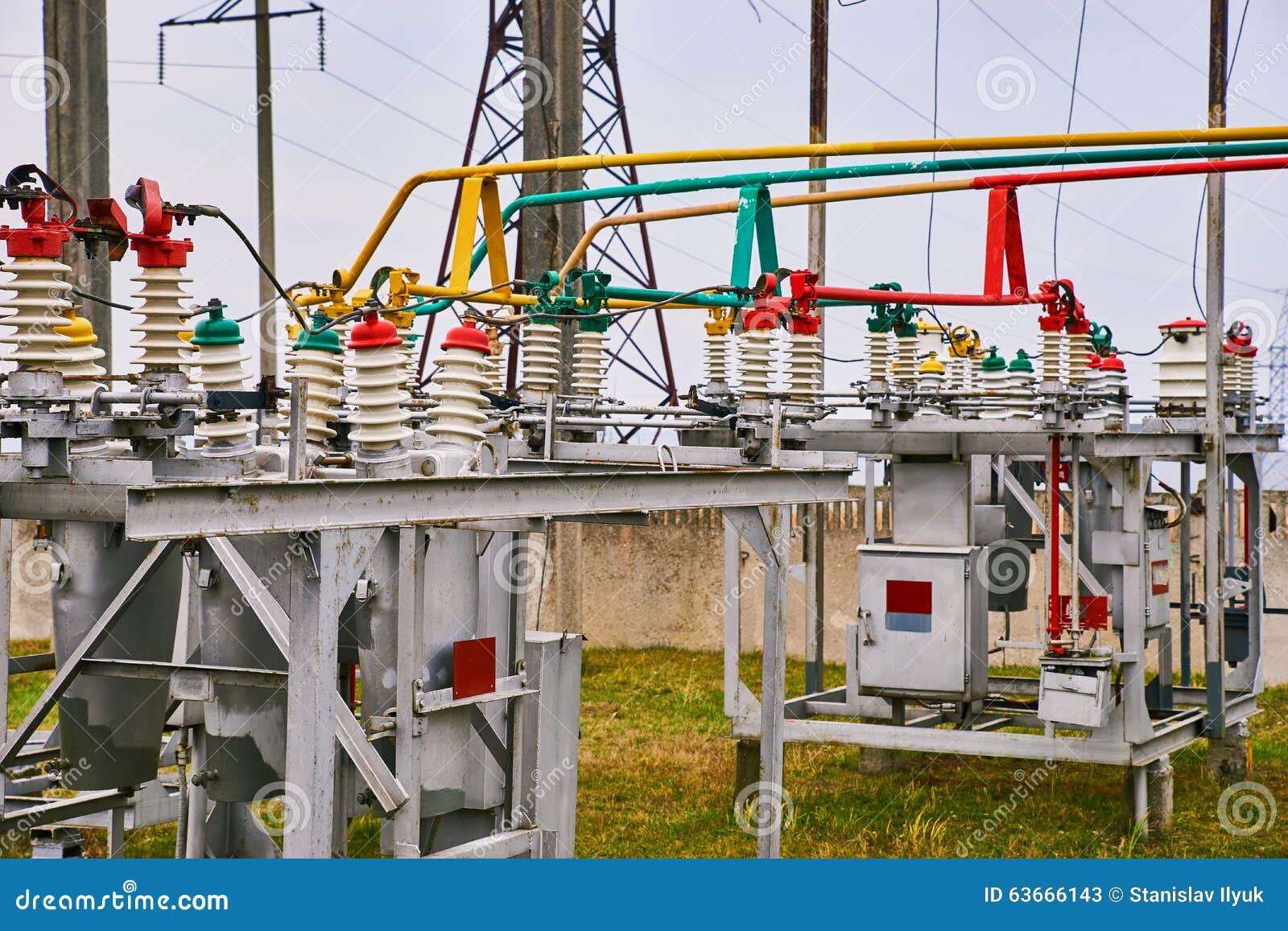 Equipment Electrical Substation RoyaltyFree Stock Photography