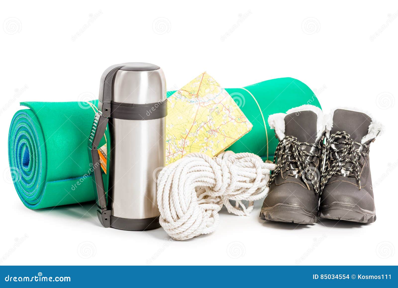 Equipment for Extreme Hike on the Nature and the Mountains Stock Photo