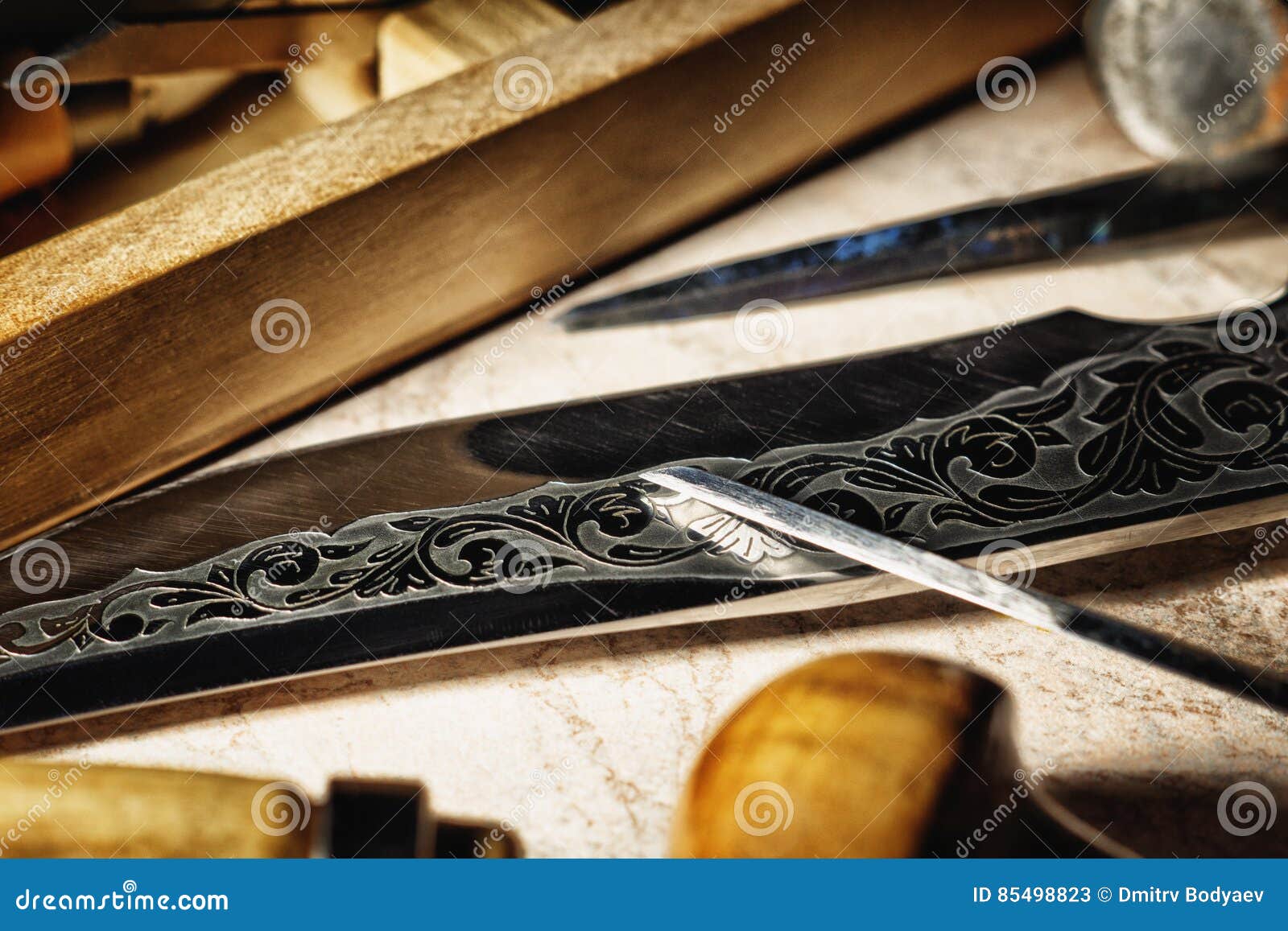 Equipment for Manual Metal Engraving. Stock Image Image of retro