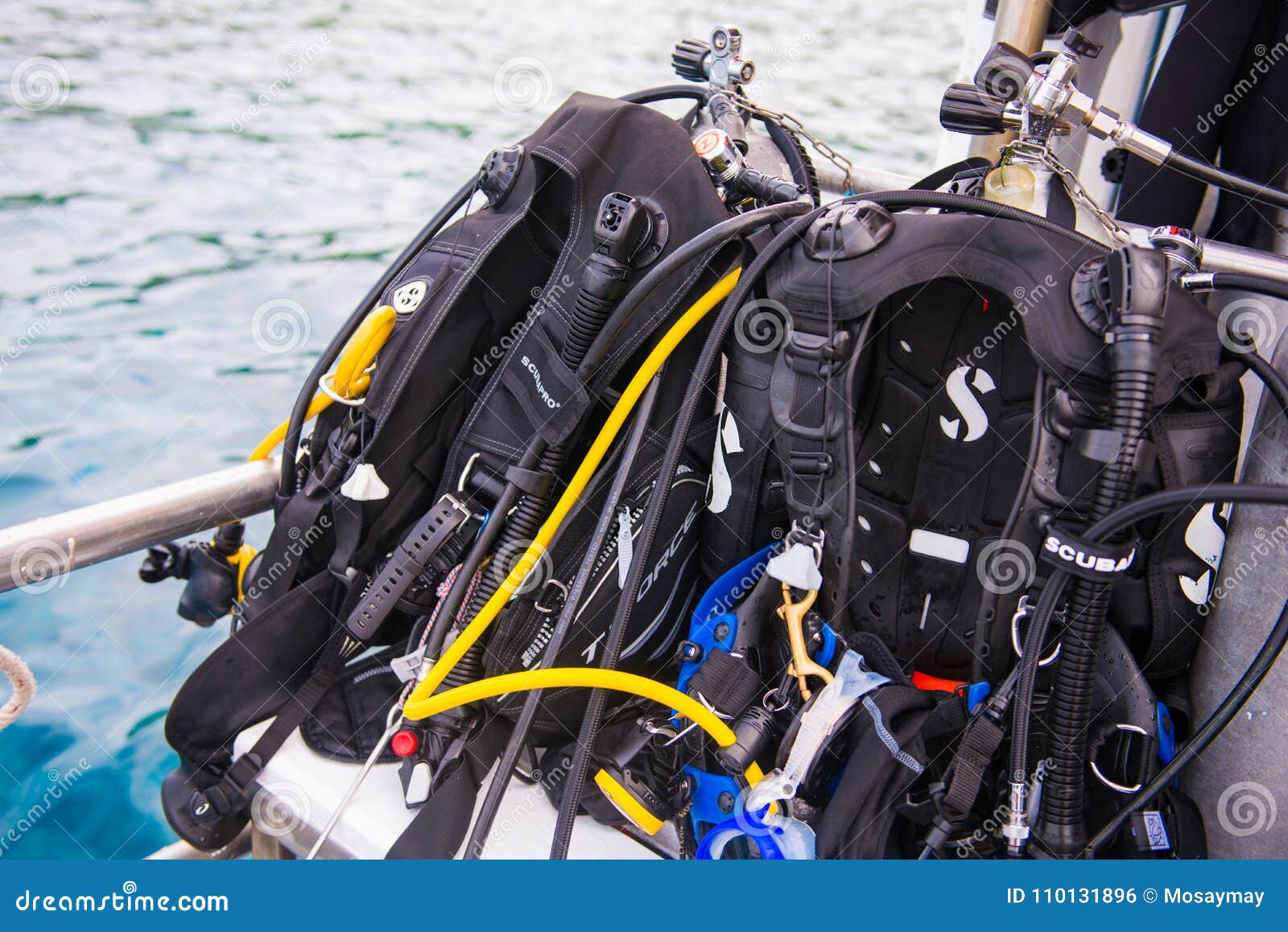 Equipment for scuba diving editorial photo. Image of vacation 110131896