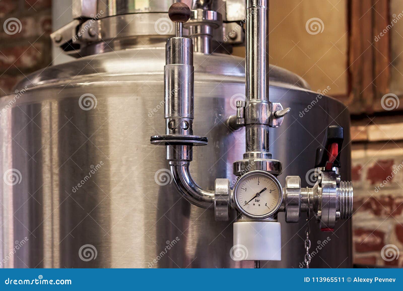 Equipment on a Small Brewery. Stock Image Image of cylinder, brewery 113965511