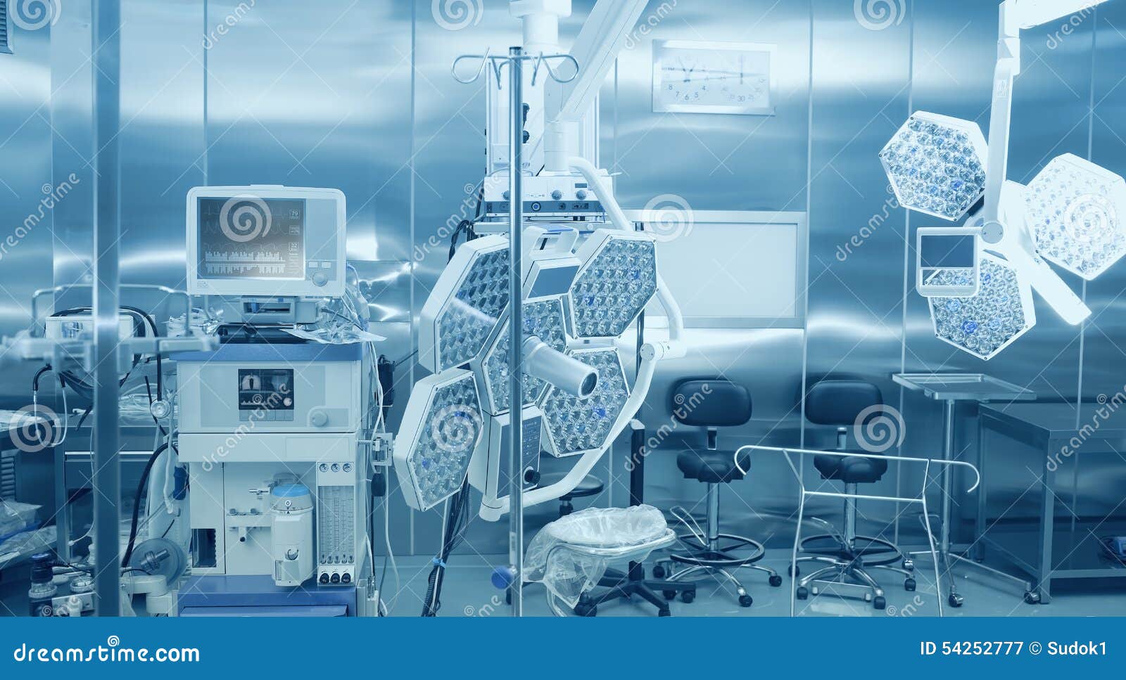 Equipment and Technologies for the Surgical Treatment Stock Image