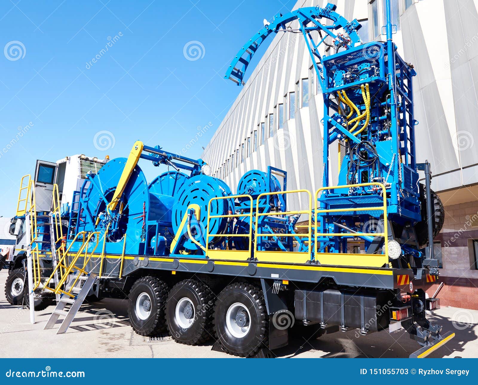 equipment on truck coiled tubing