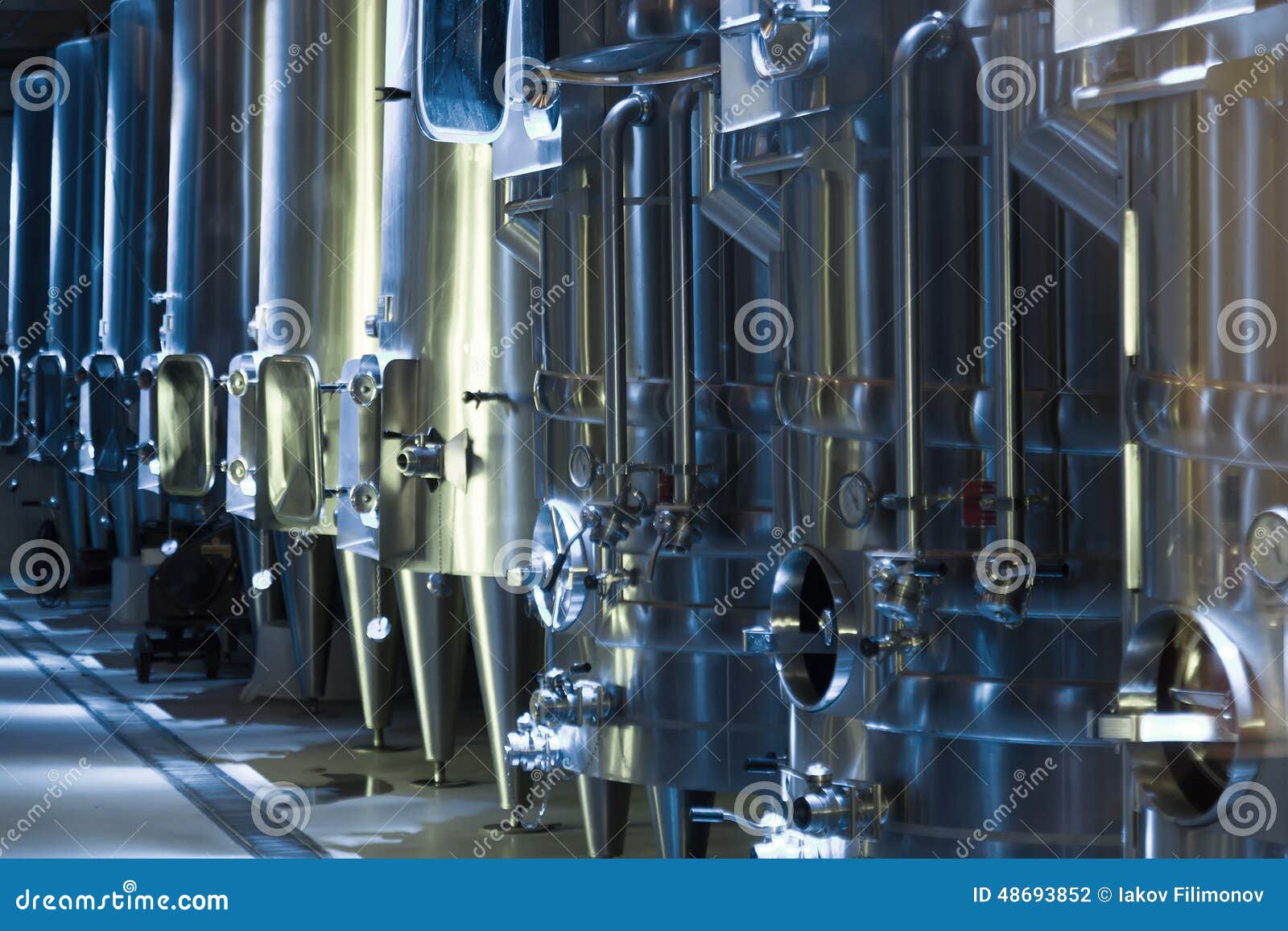 Equipment of winery stock photo. Image of modern, agriculture 48693852