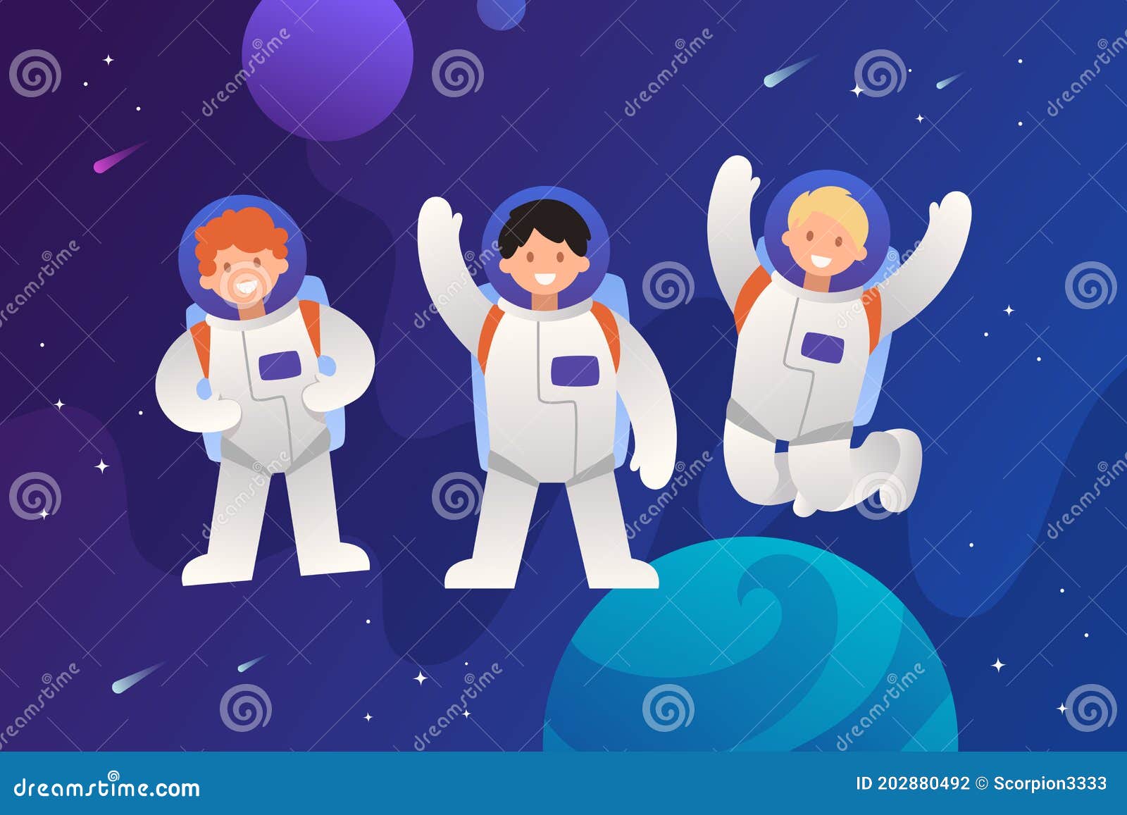 Equipo Astronauta En El Espacio Ultraterrestre. Personajes De Dibujos Animados. Ilustración Infantil Vectorial Colorida. Trabajo E Ilustración del Vector - Ilustración de cosmos, persona: 202880492 Equipo Astronauta En El Espacio Ultraterrestre. Personajes De Dibujos Animados. Ilustración Infantil Vectorial Colorida. Trabajo E Ilustración del Vector - Ilustración de cosmos, persona: 202880492