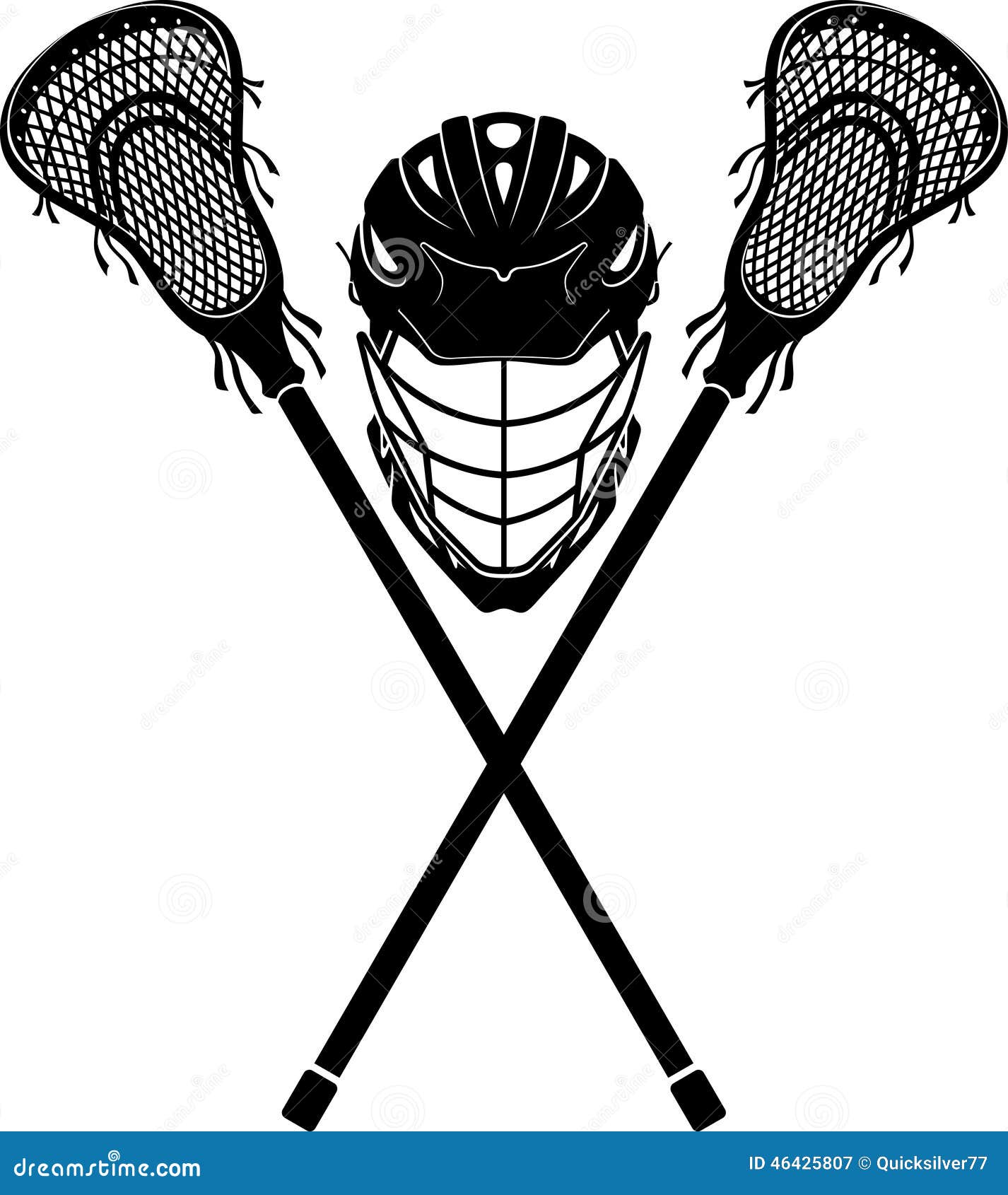 Equipo De Deportes De LaCrosse Stock de ilustración Ilustración de