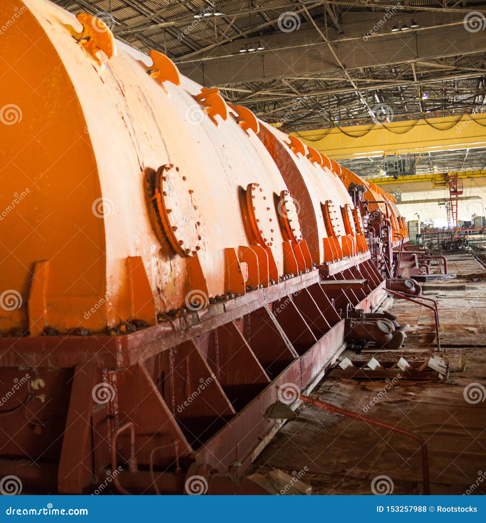 Equipo Industrial De La Central Nuclear Foto de archivo Imagen de