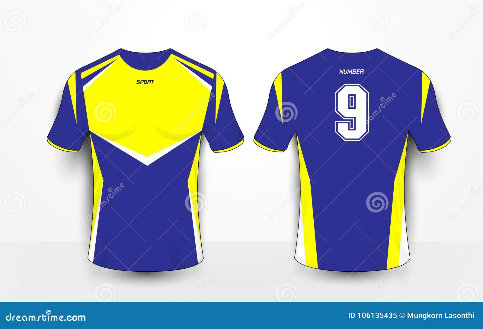 camisetas azules futbol