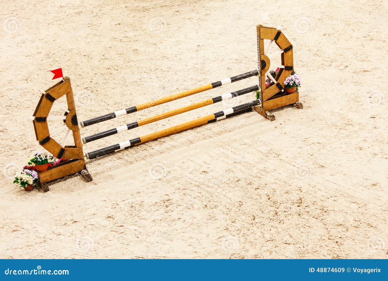 Equitation. Obstacle for Jumping Horses Stock Image Image of jumping