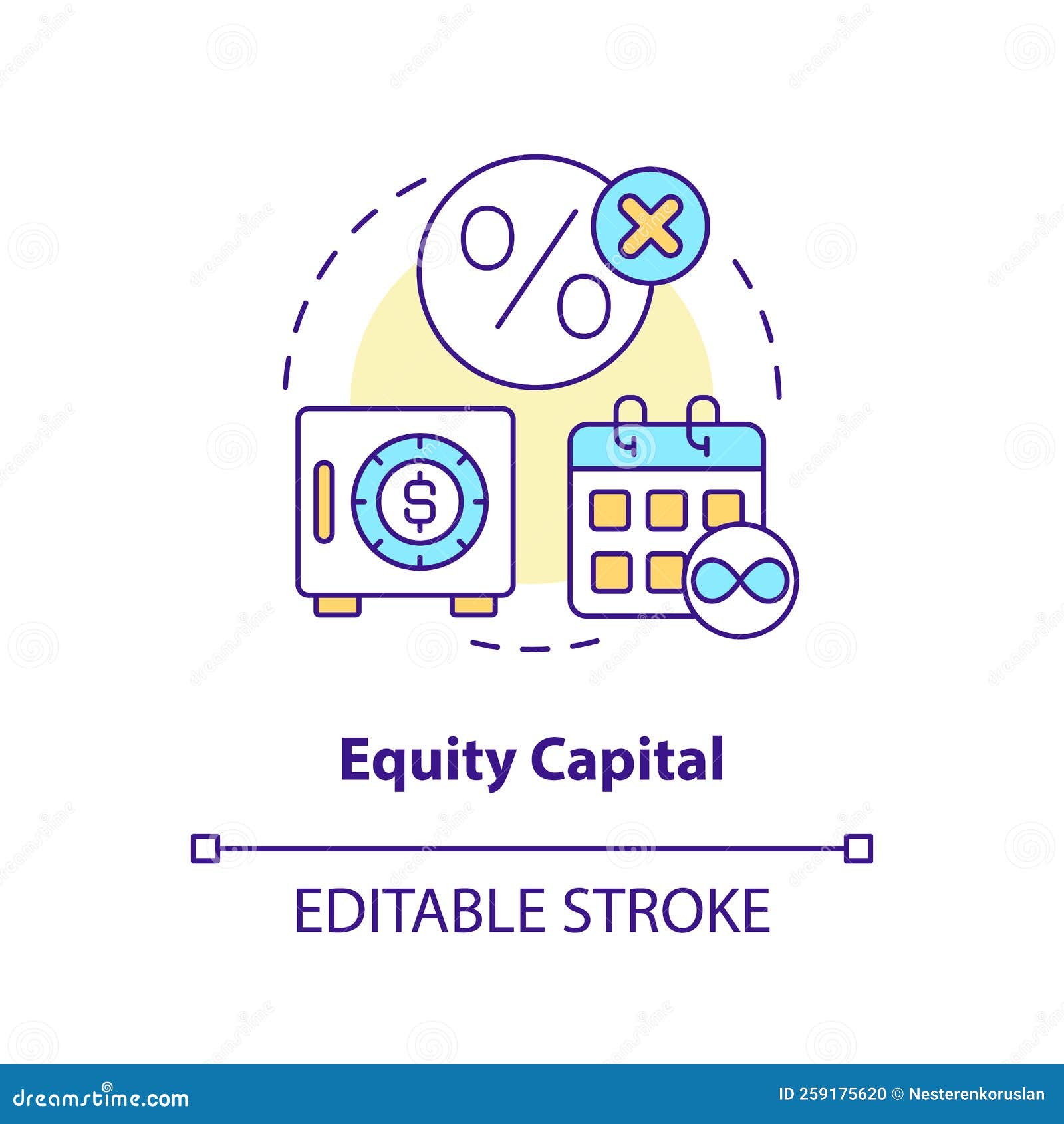 equity capital concept icon