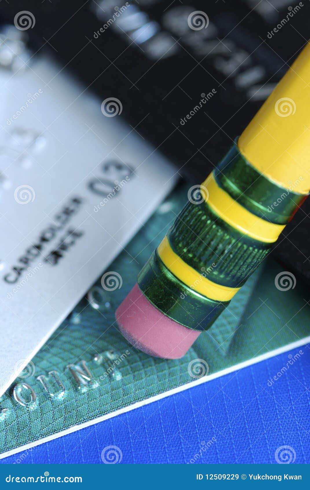 Erase the Debt on the Credit Cards Stock Image Image of eliminate