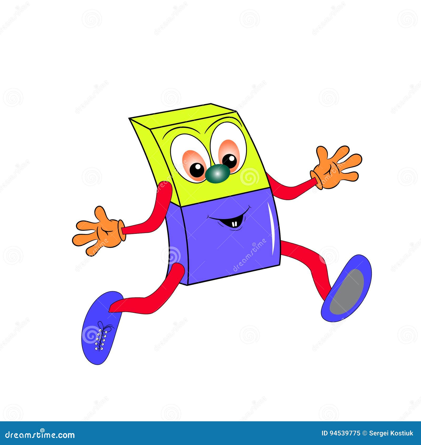 Eraser cartoon stock vector. Illustration of darling 94539775