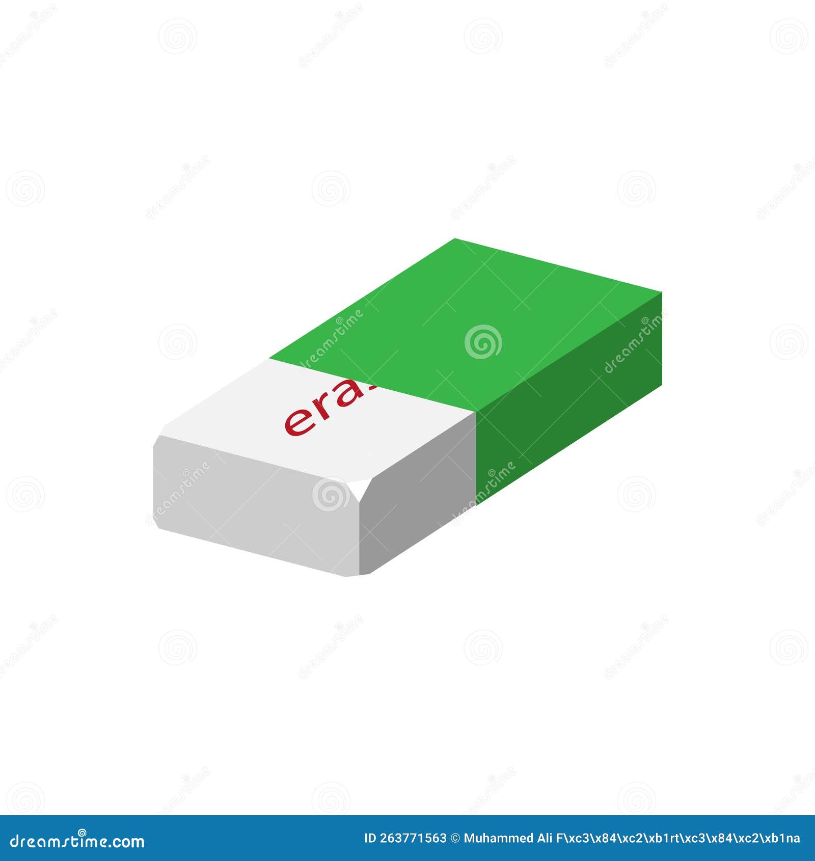 Eraser Icon. Office Concept. Vector Stock Vector Illustration of