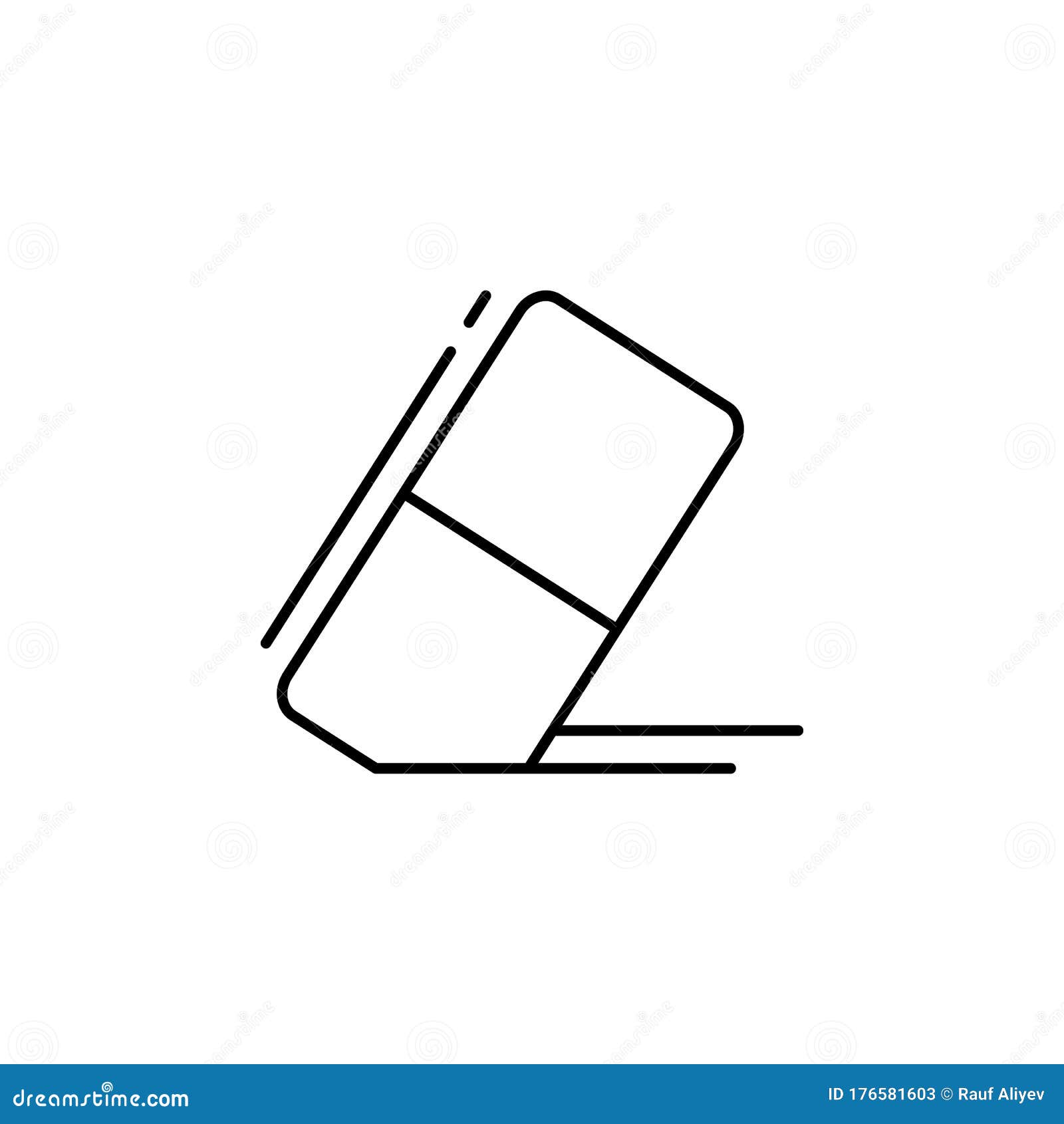 Eraser Icon. Simple Line, Outline Vector Elements of Design Tools for Ui  and Ux, Website or Mobile Application Stock Illustration - Illustration of  icon, sign: 176581603