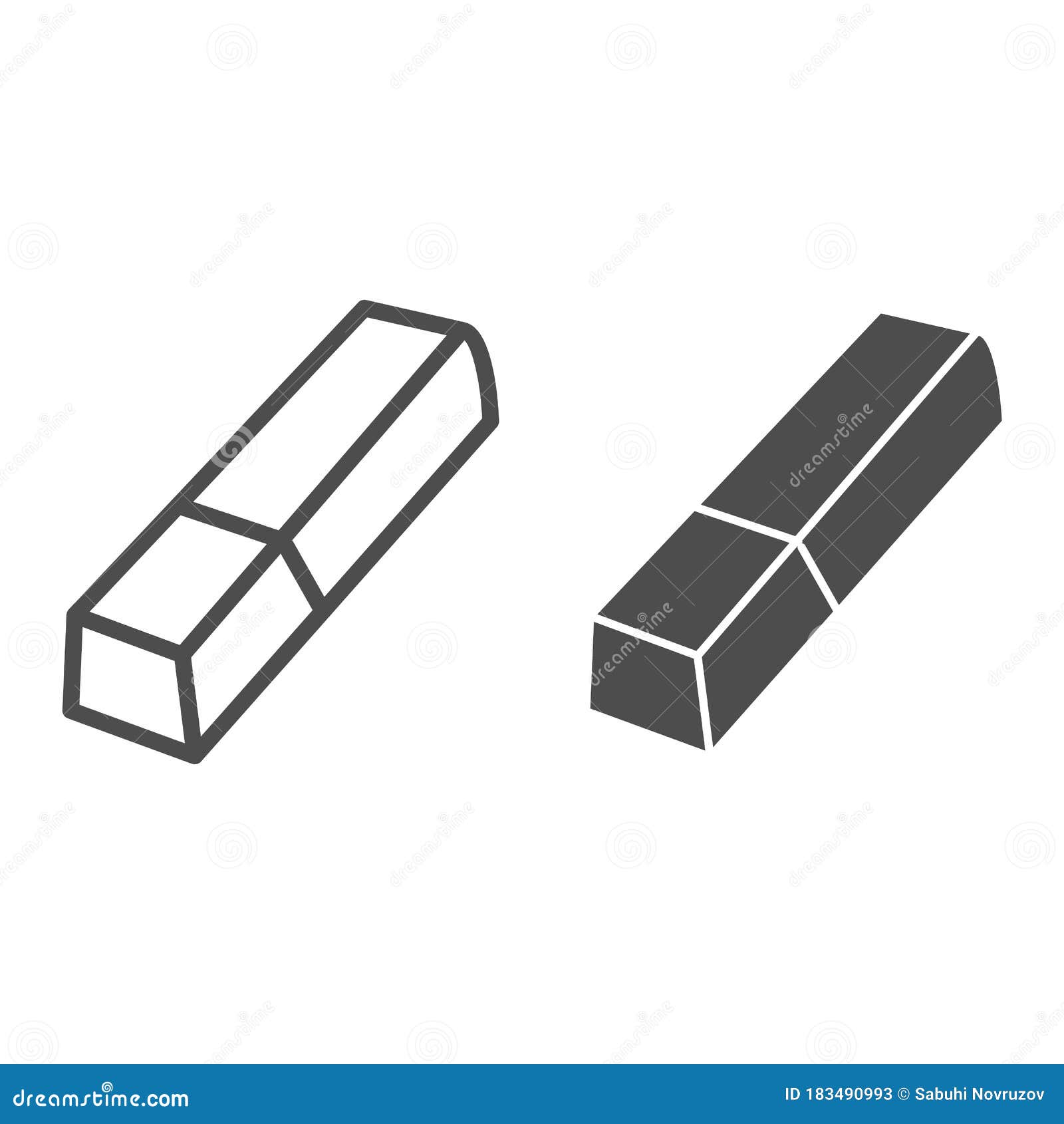 Ruler and Pencil Line Icon. Drawing Math Tools, Classic School