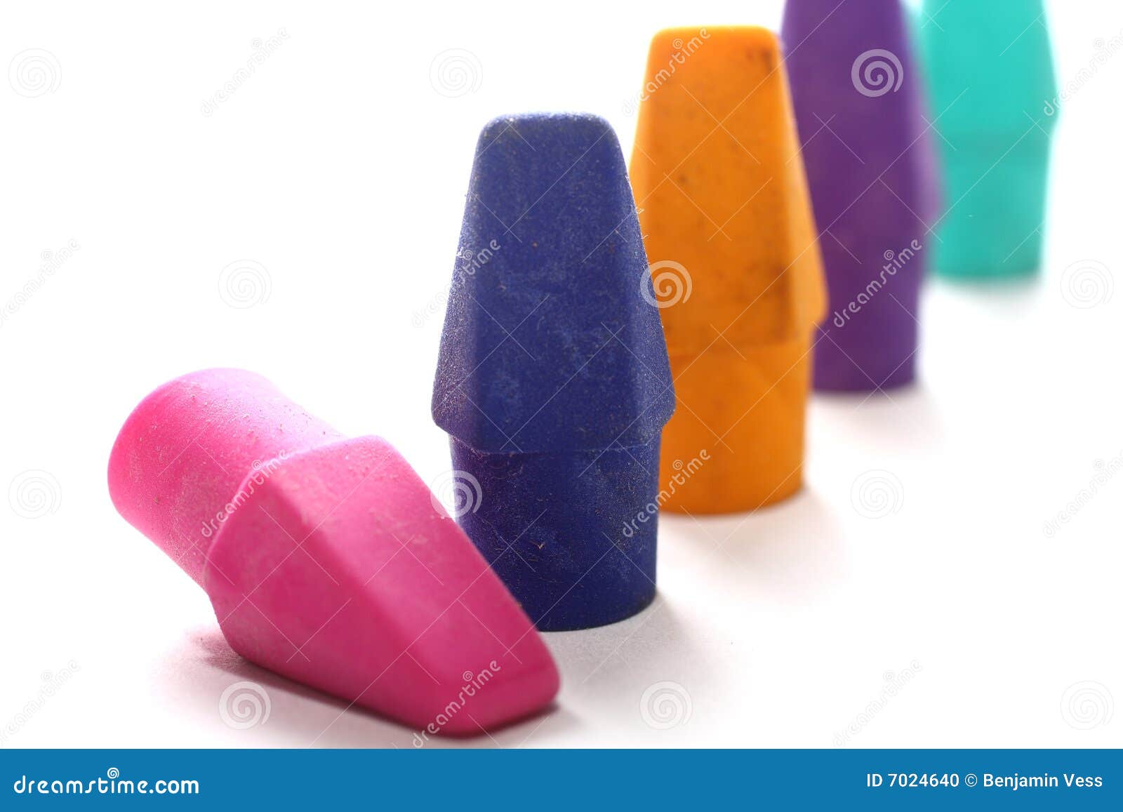 Eraser tops stock photo. Image of school, yellow, colors 7024640