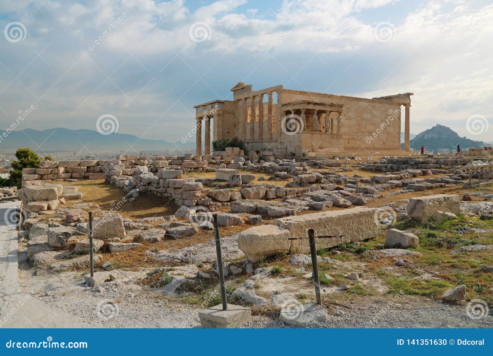 Erechtheion - Antique Temple In Athenian Acropolis, Greece ...
