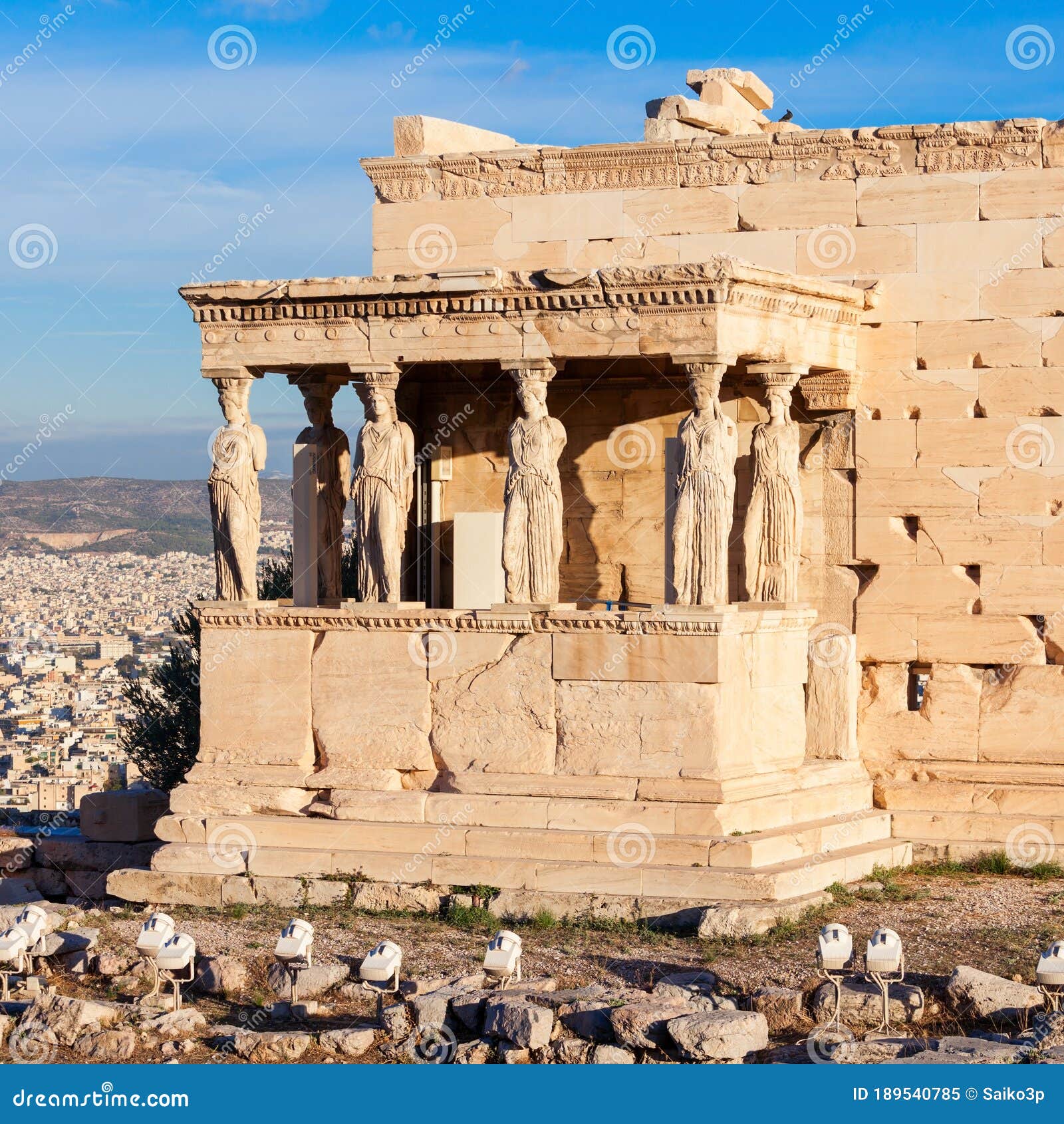 Erechtheum Tempel In Athen Stockbild Bild Von Spalte 189540785