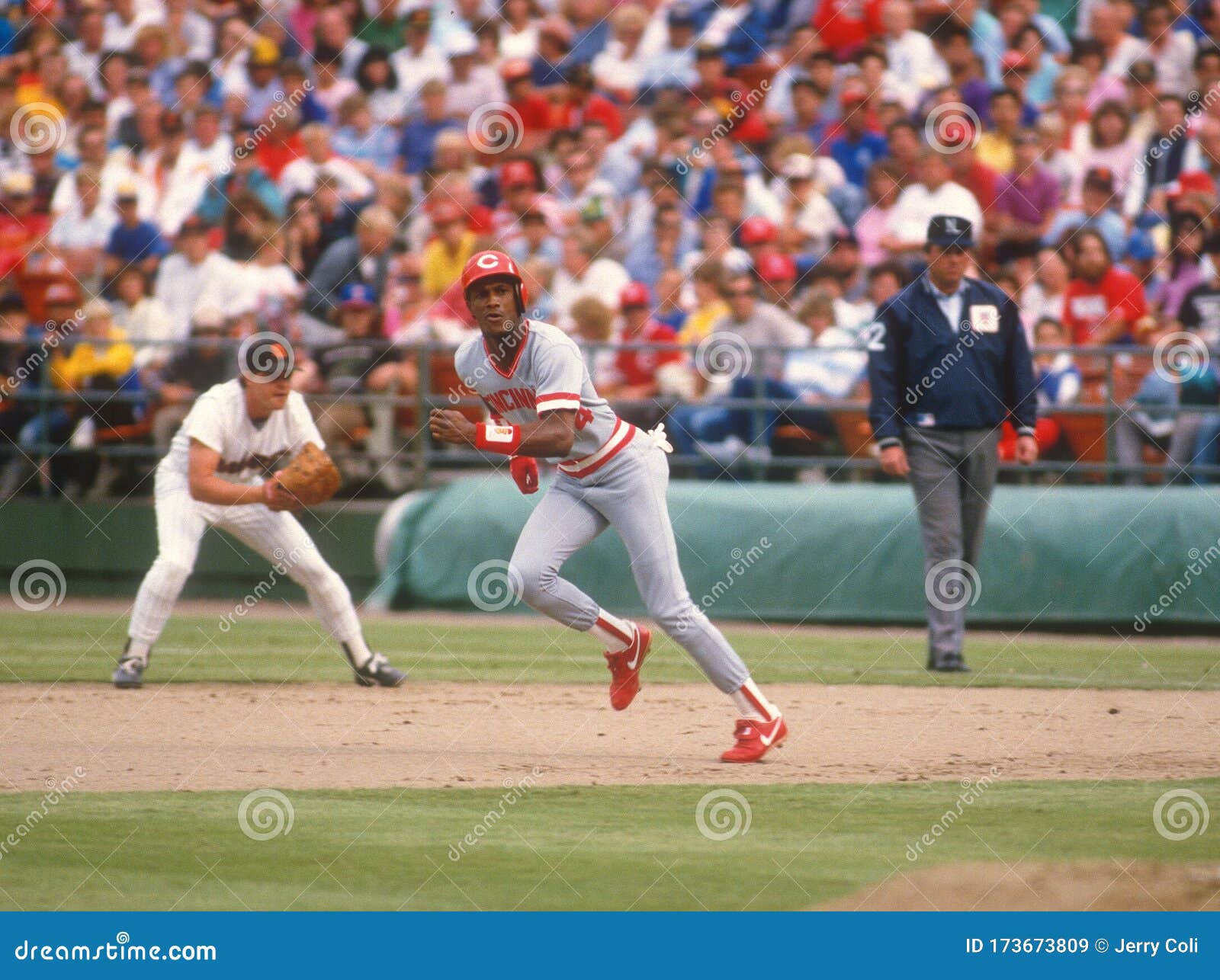 Eric Davis Cincinnati Reds editorial photography. Image of