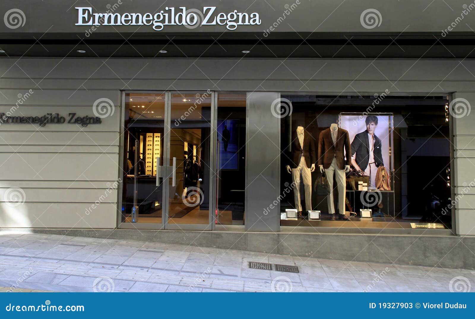 Ermenegildo Zegna Fashion Store Editorial Stock Photo - Image of outfit ...